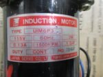 Japan Servo UIM6P3 Induction Motor 115VAC 0.13A 1500RPM 1.0uF 6G12.5H *Tested* - Image 8
