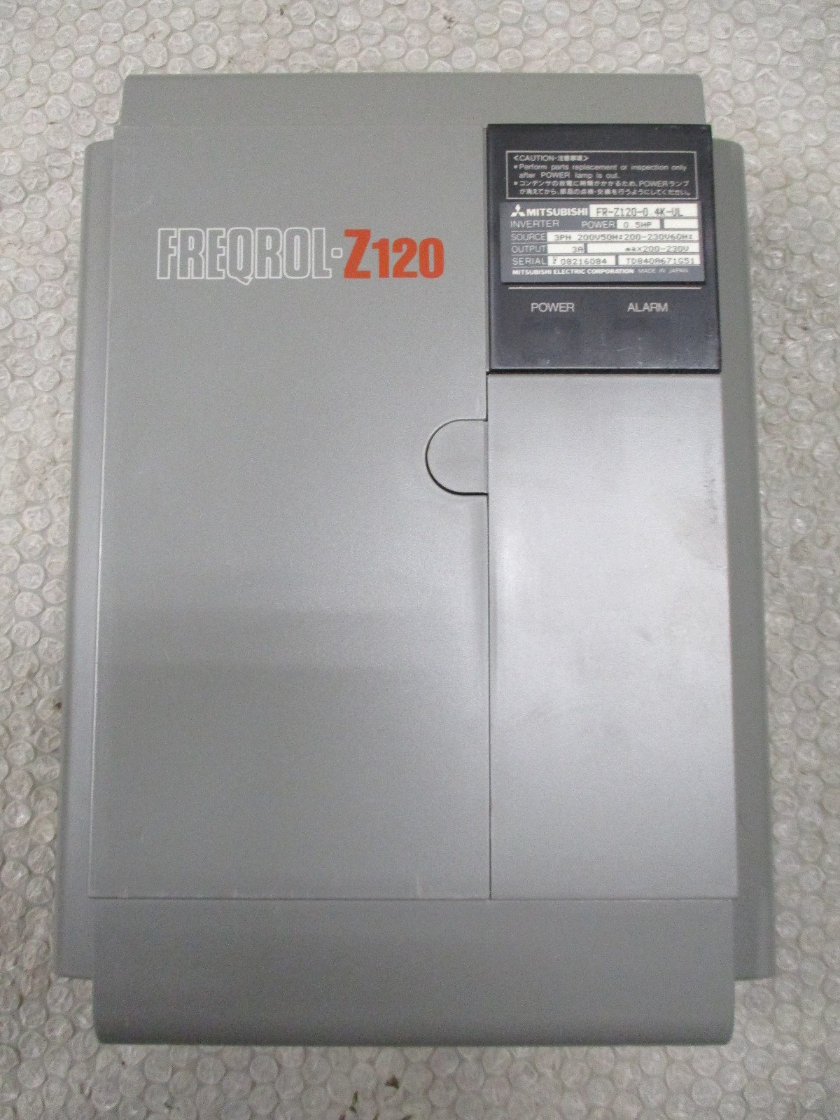 Mitsubishi-FR-Z120-04K-UL-Freqrol-Z120-AC-Inverter-200-230VAC-05HP-3A-Tested-162992237194 Mitsubishi FR-Z120-0.4K-UL Freqrol-Z120 AC Inverter 200-230VAC 0.5HP 3A *Tested* - Image 1