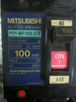 Mitsubishi NF100-CS NO-Fuse Breaker 100A 3P 600VAC Mitsubishi 100A 25kA *TESTED* - Image 7