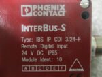 Phoenix Contact Interbus-S Type IBS IP CDI 3/24-F Control Module 24VDC *Tested* - Image 6