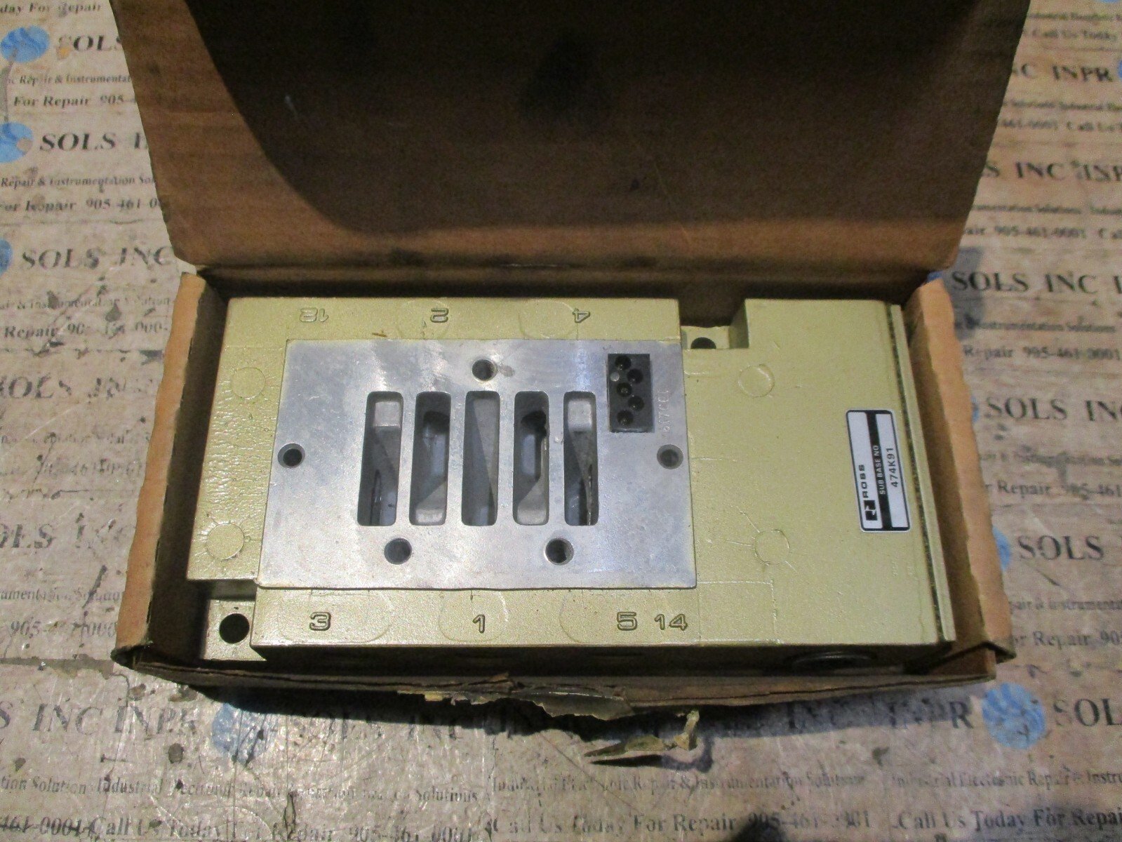ROSS-474K91-Valve-Sub-base-Manifold-ROSS-SUB-BASE-474K91-Valve-Ross-Valve-NEW-155331932624 ROSS 474K91 Valve Sub base Manifold ROSS SUB BASE 474K91 Valve Ross Valve *NEW* - Image 1
