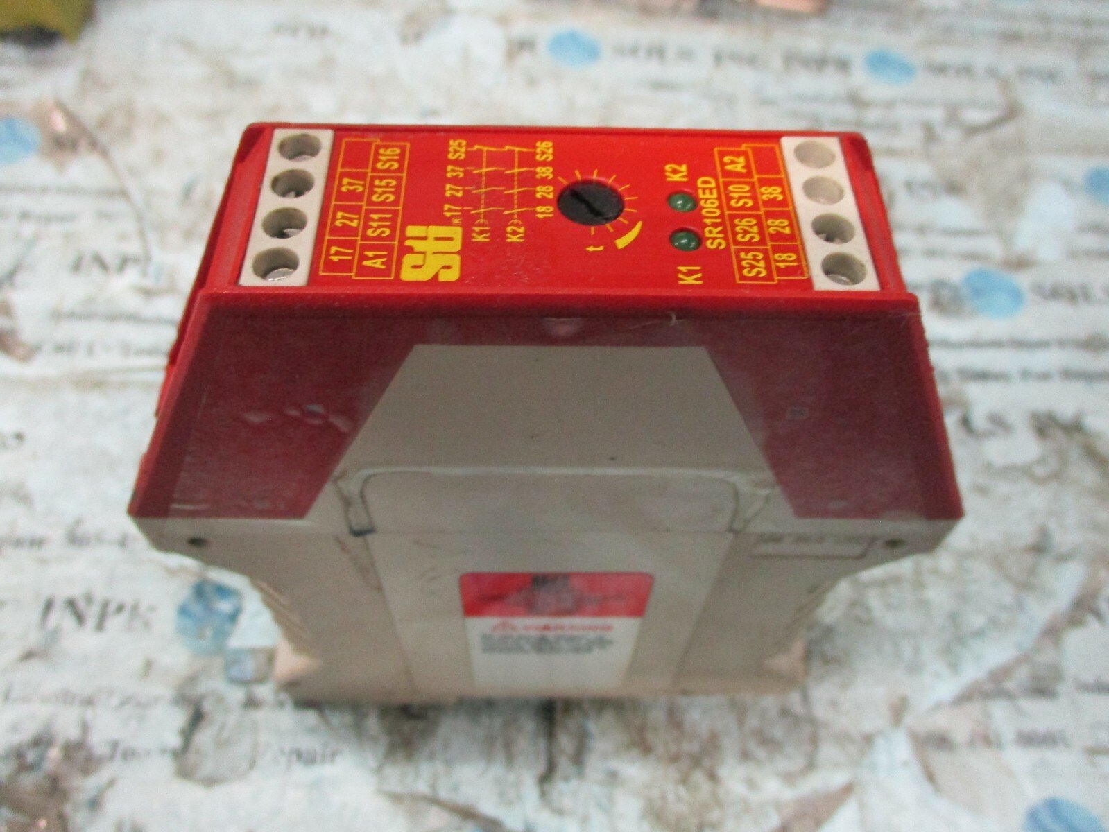 STi-SR106ED01-Safety-Relay-Module-ID-No-44510-1061-24VACDC-1-30Sec-Tested-154470198594 STi SR106ED01 Safety Relay Module ID-No 44510-1061 24VAC/DC 1-30Sec *Tested* - Image 1