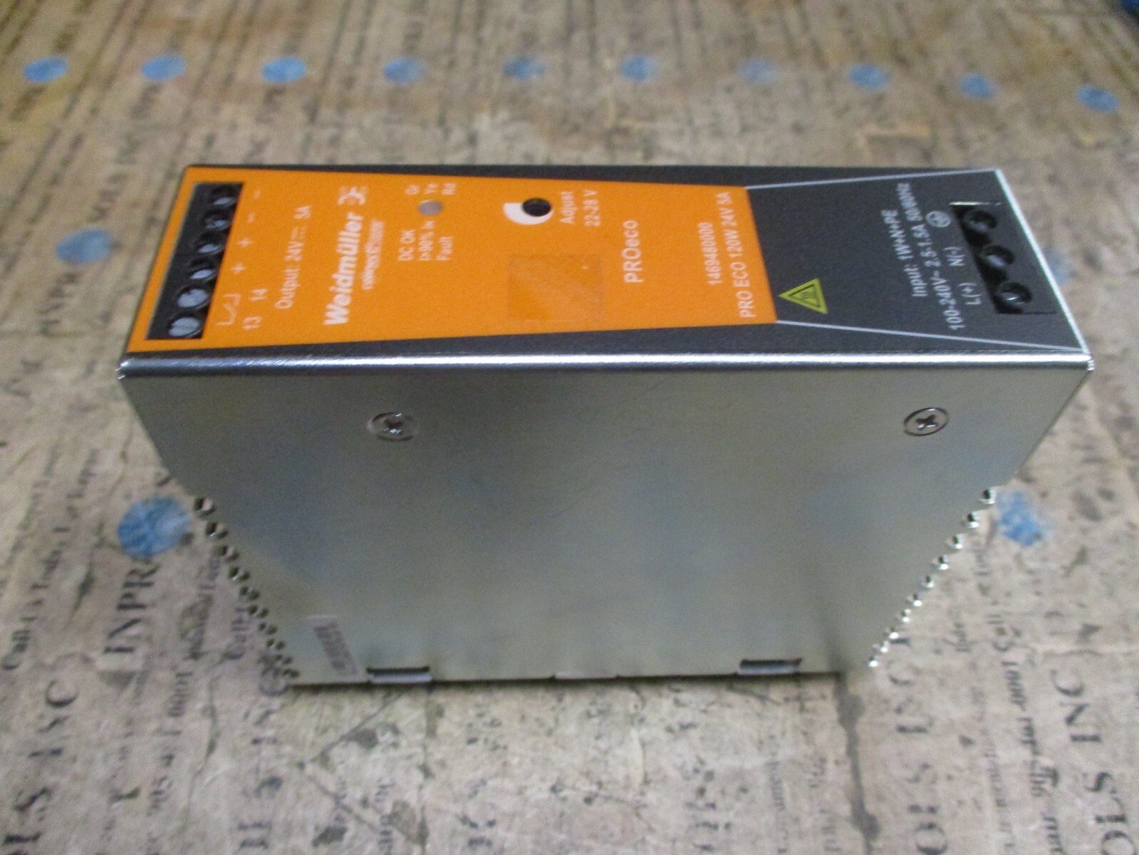 Weidmuller-1469480000-DC-Power-Supply-PRO-ECO-120W-24V-5A-Tested-166436132364 Weidmuller 1469480000 DC Power Supply PRO ECO 120W 24V 5A *Tested* - Image 1