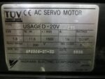 Yaskawa USAGED-20VML11 AC Servo Motor 1.8kW 19A 11.5Nm 1500rpm 200V *Tested* - Image 6