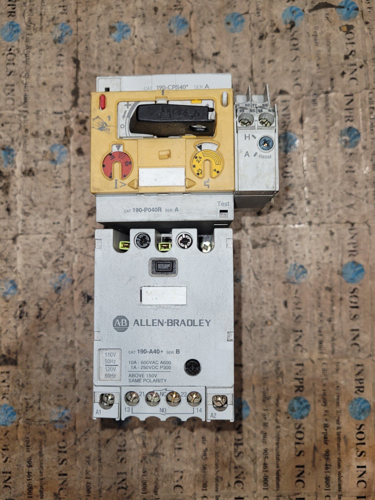 AB-Contractor-190-A40-Ser-B-190-CPS40-Ser-A-190-P040R-SerA-Coil-Voltage-110V-156261388405 AB Contractor 190-A40 Ser B, 190-CPS40 Ser A, 190-P040R Ser.A Coil Voltage 110V - Image 1