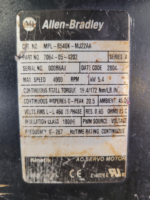 AB Servo Motor MPL-B540K-MJ22AA 460V 3Ph 4000RPM - Image 3