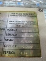 ACCURATE IZMS-80 Flow Metering Control System 230GPM 0.7125 Ver.1.14 20Ma*Parts* - Image 9