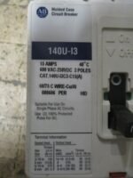 Allen Bradley 140U-I3C3-C15(A) Molded Case Circuit Breaker 140U-I3 15A *Tested* - Image 7