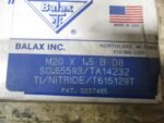 BALAX M20x1.5B D8 TI/NITRIDE/T615129T Thread Forming TAP BALAX INC. 765593 *NEW* - Image 7
