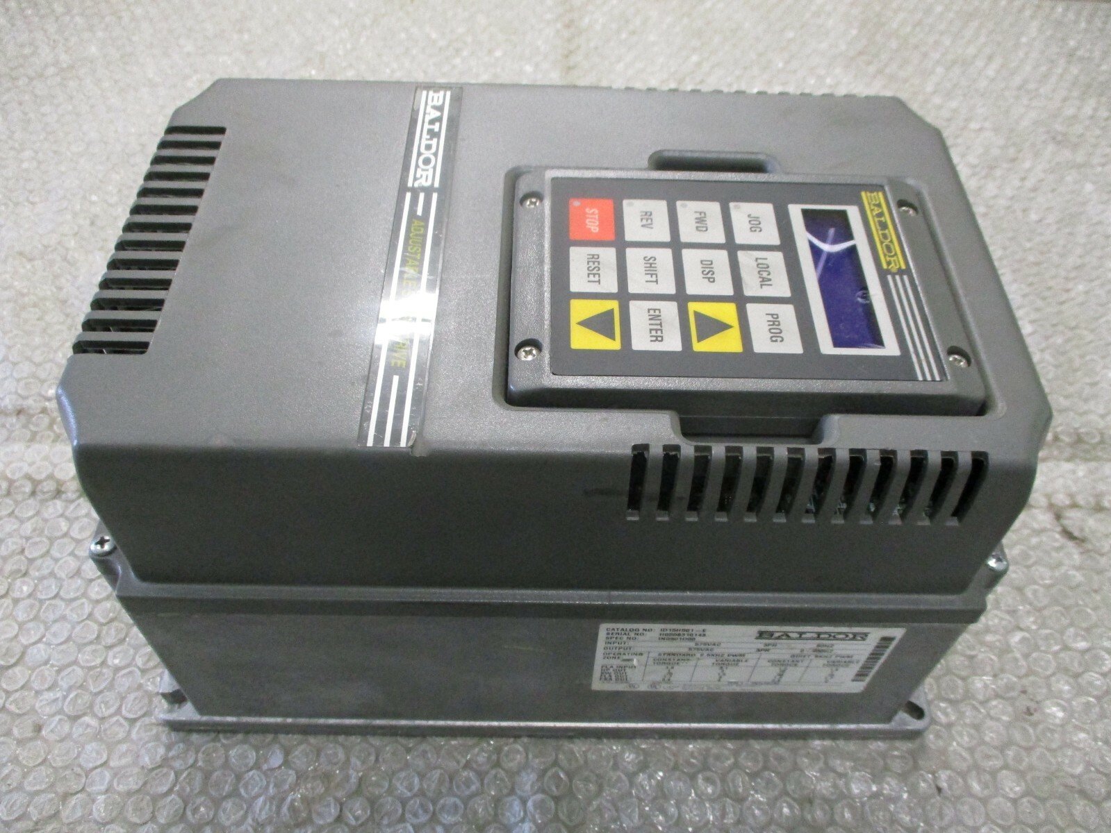 Baldor-ID15H501-E-Adjustable-Speed-Drive-575VAC-2HP15kW-34Amp-23HP-Tested-153961600465 Baldor ID15H501-E Adjustable Speed Drive 575VAC 2HP/1.5kW 3/4Amp 2/3HP *Tested* - Image 1