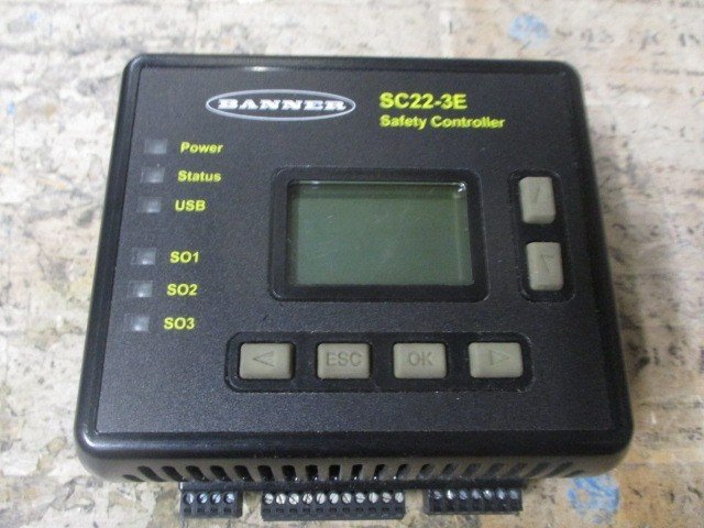 Banner-Engineering-SC22-3E-Safety-Controller-24V-DC-Programmable-Relay-Tested-168448302385 Banner Engineering SC22-3E Safety Controller 24V DC Programmable Relay *Tested* - Image 1