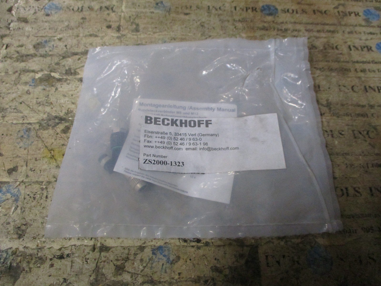 Beckhoff-ZS2000-1323-M8-4pin-female-socket-Acoded-insulation-IDC-NEW-167714967565 Beckhoff ZS2000-1323 M8 4‑pin female socket A‑coded insulation IDC *NEW* - Image 1