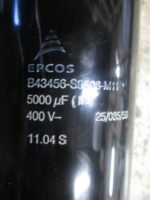 EPCOS B43456-S9508-M11 Capacitor 5000uF 400VDC EPCOS B43456 Capacitor *Tested* - Image 7
