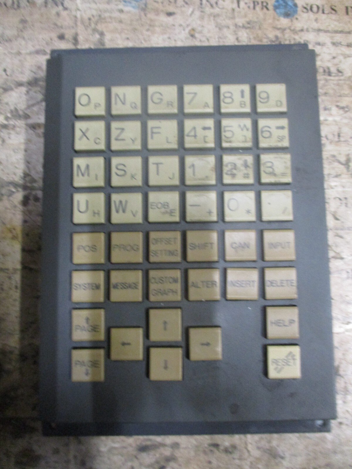 Fanuc-A02B-0281-C120TBR-MDI-Keypad-Unit-Fanuc-A86L-0001-0282TBR-Tested-156662238665 Fanuc A02B-0281-C120/TBR MDI Keypad Unit Fanuc A86L-0001-0282/TBR *Tested* - Image 1