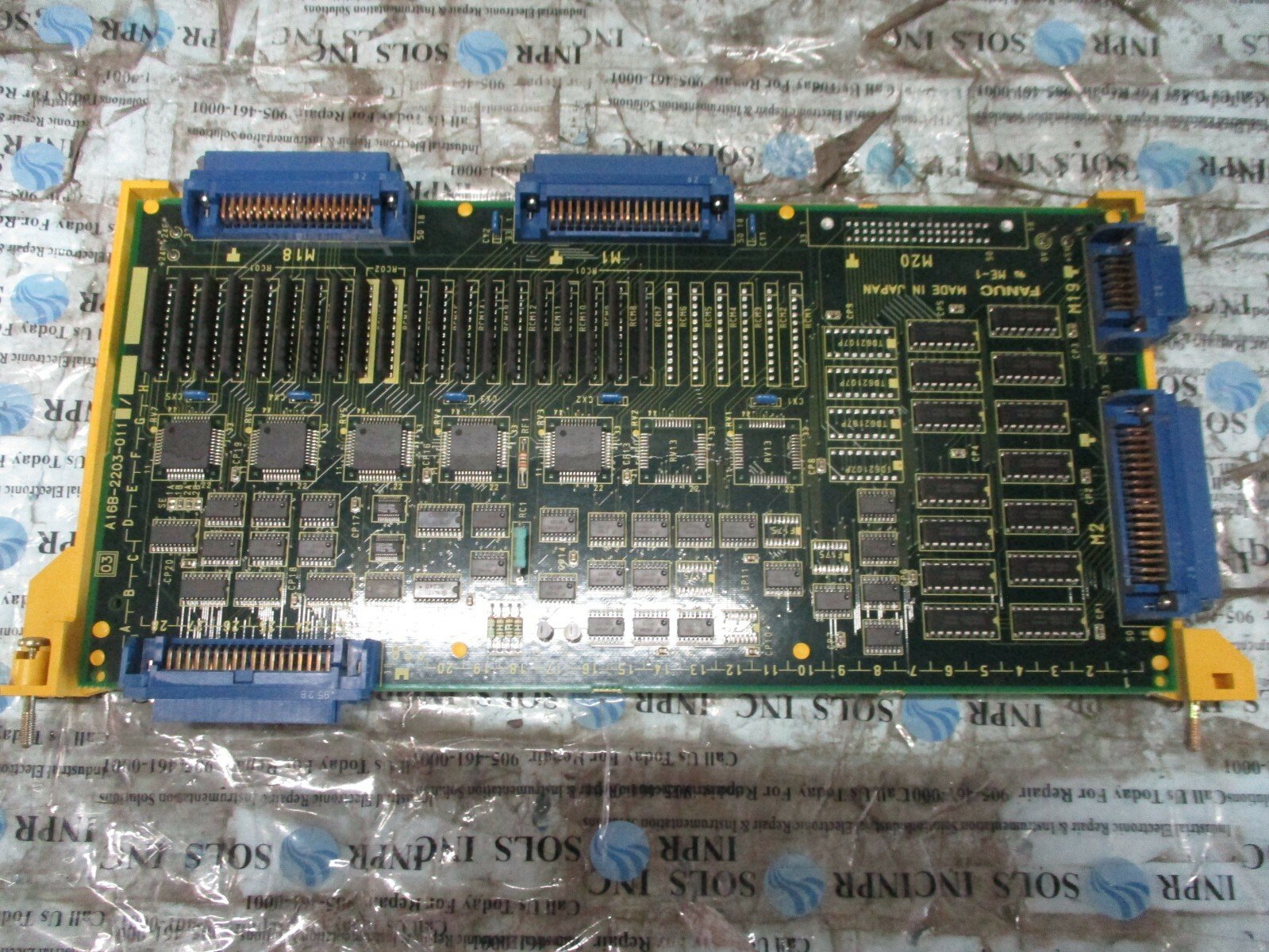 Fanuc-A16B-2203-011102A-InputOutput-IO-Board-A16B-2203-0111-PLC-BoardTested-164984964275 Fanuc A16B-2203-0111/02A Input/Output I/O Board A16B-2203-0111 PLC Board*Tested* - Image 1