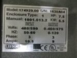 Leeson 174929.00 Adjustable Speed AC motor Control 575V~ 9A 7.5HP 5.5kW *Tested* - Image 7
