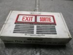 Lithonia LXSW3R120LDC6CSA Exit Sign 120VAC 20Gauge Steel Housing Enamel *NEW*