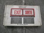 Lithonia LXSW3R120LDC6CSA Exit Sign 120VAC 20Gauge Steel Housing Enamel *NEW* - Image 3