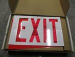 Lithonia LXSW3R120LDC6CSA Exit Sign 120VAC 20Gauge Steel Housing Enamel *NEW* - Image 4