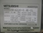 Mitsubishi FR-A220-0.4K-UL FREQROL-A200 AC Inverter 200-230VAC 0.5/1HP *Tested* - Image 7