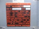 Mitsubishi HA203NC-S AC Servo Motor 3.5kW 170V 18A 3000rpm 56Nm 200V *Tested* - Image 9