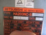 Mitsubishi HA203NC-S AC Servo Motor 3.5kW 170V 18A 3000rpm 56Nm 200V *Tested* - Image 10