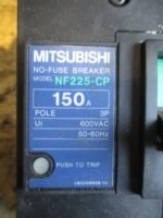 Mitsubishi NF225-CP NO-FUSE BREAKER 150A 3 Pole 600VAC NF225-CP Breaker *Tested* - Image 7