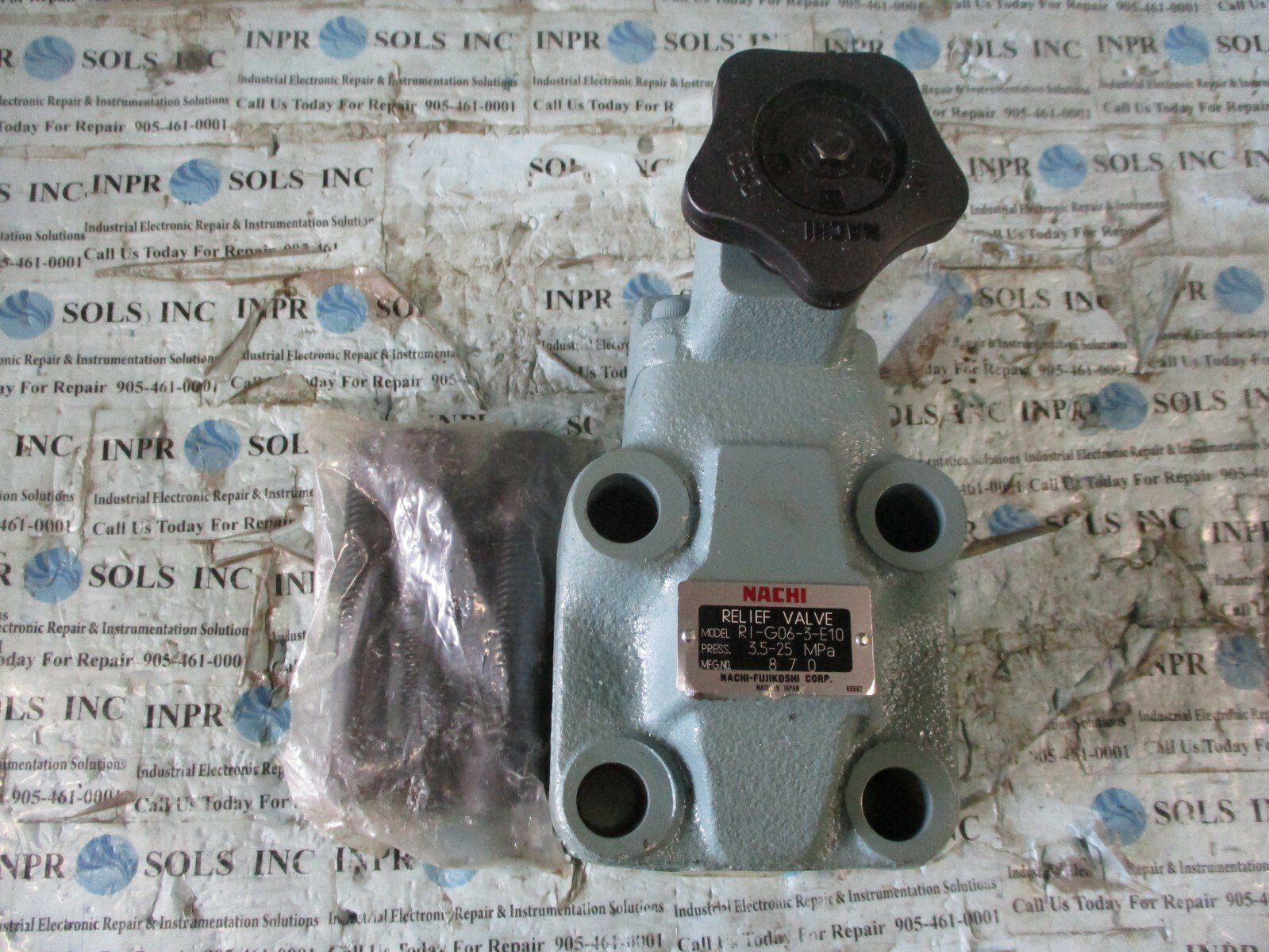 NACHI-RI-G06-3-E10-Relief-Valve-Pressure-35-25MPa-Nachi-Fujikoshi-Valve-NEW-163848015115 NACHI RI-G06-3-E10 Relief Valve Pressure 3.5-25MPa Nachi Fujikoshi Valve *NEW* - Image 1