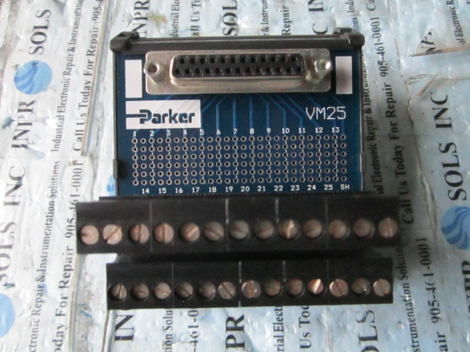Parker-VM25-Breakout-IO-Module-25-Pins-Parker-Breakout-Module-Tested-Qty-161343531725 Parker VM25 Breakout I/O Module 25 Pins Parker Breakout Module *Tested* ***Qty. - Image 1