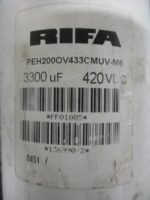 RIFA PEH200OV433CMUV-M6 Capacitor 3300uF 420VDC RIFA Capacitor PEH200OV *TESTED* - Image 6