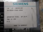 SIEMENS 6AV3525-1EA01-0AX0 OPERATOR PANEL OP 25/A HMI CNC COROS 24VDC *Parts* - Image 12