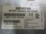 Siemens 6EP1333-3BA00 SITOP Modular DC Power Supply 24VDC 5A 120-500VAC *Tested* - Image 6