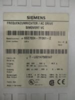 Siemens 6SE7024-7FD61-Z Simovert VC AC Drive Ser A 500-600VAC 46.5A/42A *Tested* - Image 10