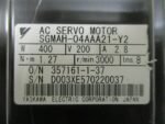 Yaskawa SGMAH-04AAA21-Y2 AC Servo Motor 400Watt 200V 3000rpm 2.8A Ins. B*Tested* - Image 7
