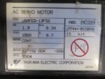 Yaskawa USAFED-13FS2 AC Servo Motor 1.3kW 1500rpm 9.7A UTMAH-B15BSB *Tested* - Image 6