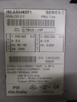 Allen Bradley 160-AA04NSF1 Analog S.F. Series C 0.75kW/1HP 220VAC 4.5A *Tested* - Image 5