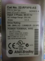 Allen Bradley 22-RF9P5-AS Drive Filter 200-240VAC 9.5A Ser A 1.5kW 2HP *Tested* - Image 9