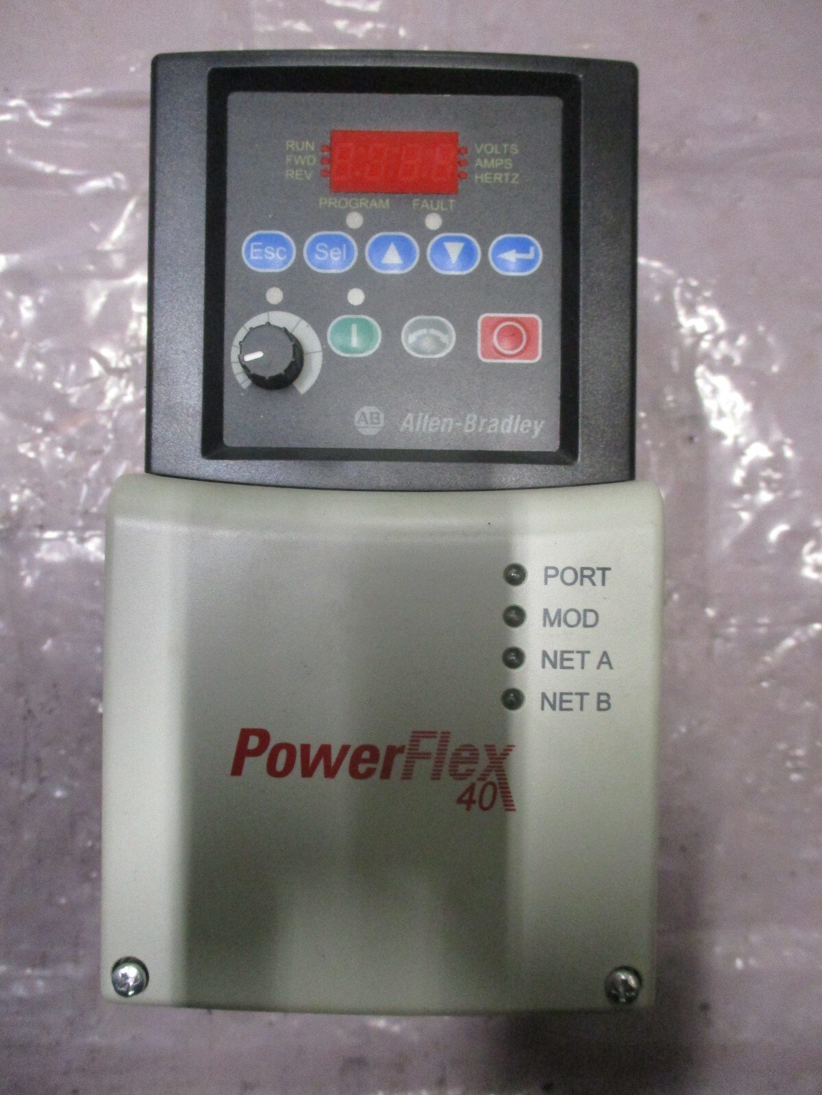 Allen-Bradley-22B-B8P0N104-PowerFlex-40-AC-Drive-240VAC-15kW2HP-Ser-A-Tested-156189224026 Allen Bradley 22B-B8P0N104 PowerFlex 40 AC Drive 240VAC 1.5kW/2HP Ser A *Tested* - Image 1