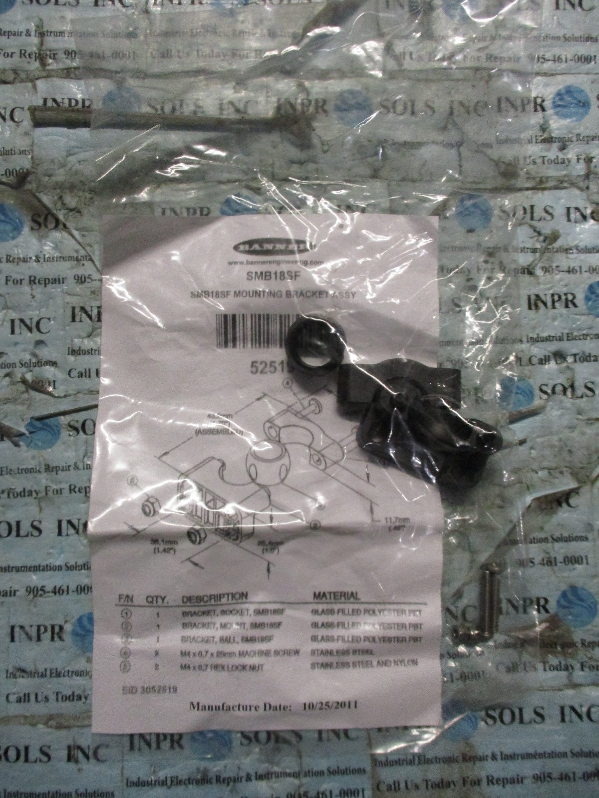 Banner-SMB18SF-Mounting-Bracket-Assembly-Kit-BRAND-NEW-Factory-Sealed-Bag-163374146336 Banner SMB18SF Mounting Bracket Assembly Kit *BRAND NEW Factory Sealed Bag* - Image 1
