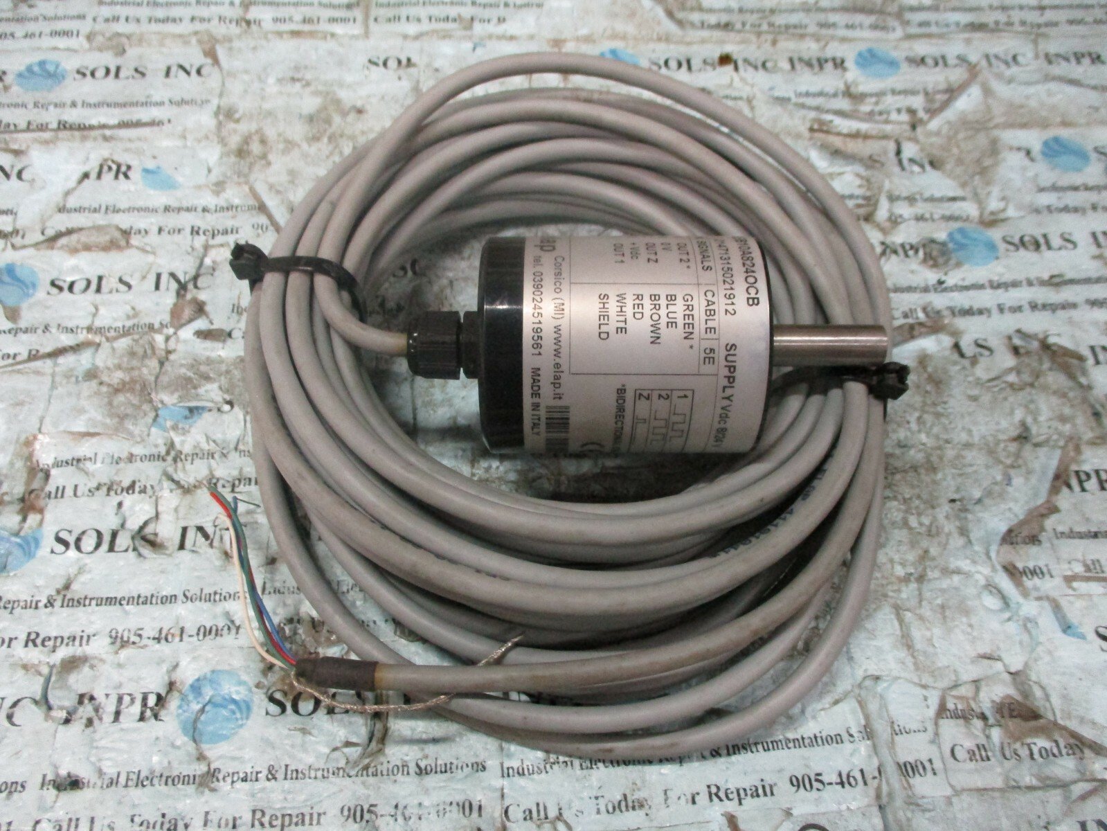 ELAP-SEB10A824OCB-Rotary-Encoder-with-Cable-5E-824VDC-elap-Encoder-Tested-153981482966 ELAP SEB10A824OCB Rotary Encoder with Cable 5E 8/24VDC elap Encoder *Tested* - Image 1