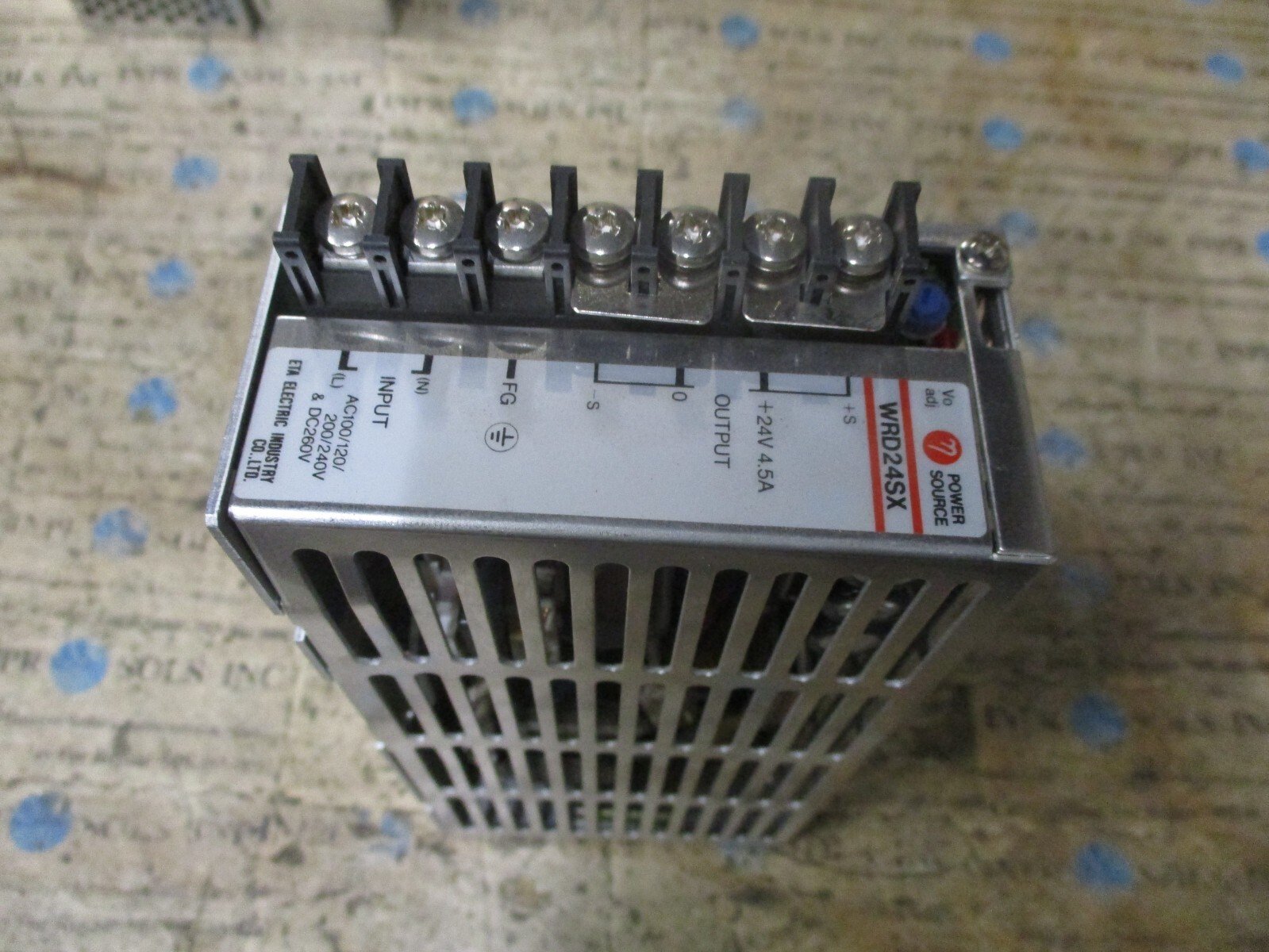 ETA-Electric-WRD24SX-DC-Power-Supply-24VDC-45A-120200240VAC-260VDC-Tested-166646391876 ETA Electric WRD24SX DC Power Supply 24VDC 4.5A 120/200/240VAC 260VDC *Tested* - Image 1