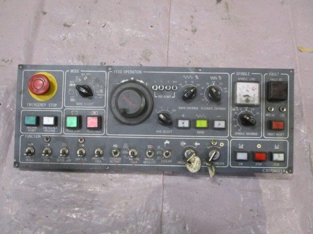Fanuc-C30704021A-CNC-Operator-Control-Panel-w-A860-0202-T001-Pulse-Gen-Tested-168293804586 Fanuc C30704021A CNC Operator Control Panel w/ A860-0202-T001 Pulse Gen *Tested* - Image 1