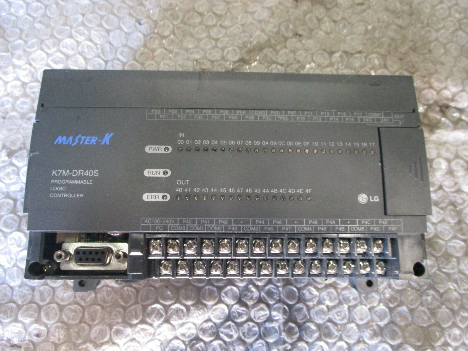 LG-K7M-DR40S-MASTER-K-Programmable-Logic-Controller-100-240VAC-66VA-24DCTested-165550420206 LG K7M-DR40S MASTER-K Programmable Logic Controller 100-240VAC 66VA 24DC*Tested* - Image 1