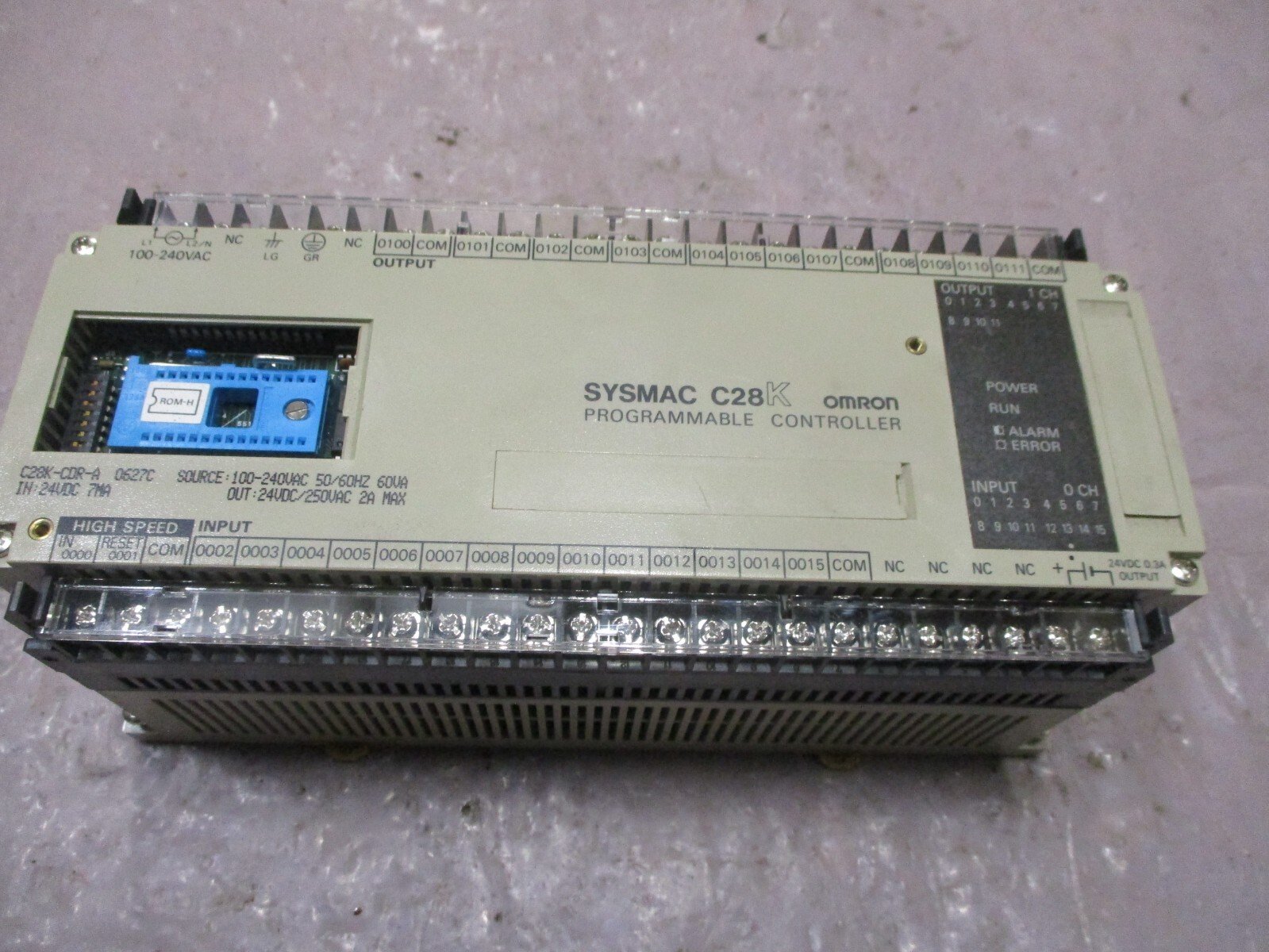 Omron-C28K-CDR-A-SYSMAC-C28K-Programmable-Controller-100-240VAC-60VA-Tested-167496576806 Omron C28K-CDR-A SYSMAC C28K Programmable Controller 100-240VAC 60VA *Tested* - Image 1