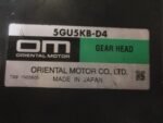 Oriental Motor OM 5GU5KB-D4 GEAR HEAD Oriental 5GU5KB-D4 Gear Head *Tested* - Image 5