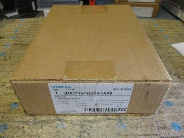 SIEMENS-3RA1115-1HD16-1AK6-Fastbus-Combination-Starter-120V-Coil-55-8-Amp-167937280406 SIEMENS 3RA1115-1HD16-1AK6 Fastbus Combination Starter 120V Coil 5.5-8 Amp - Image 1