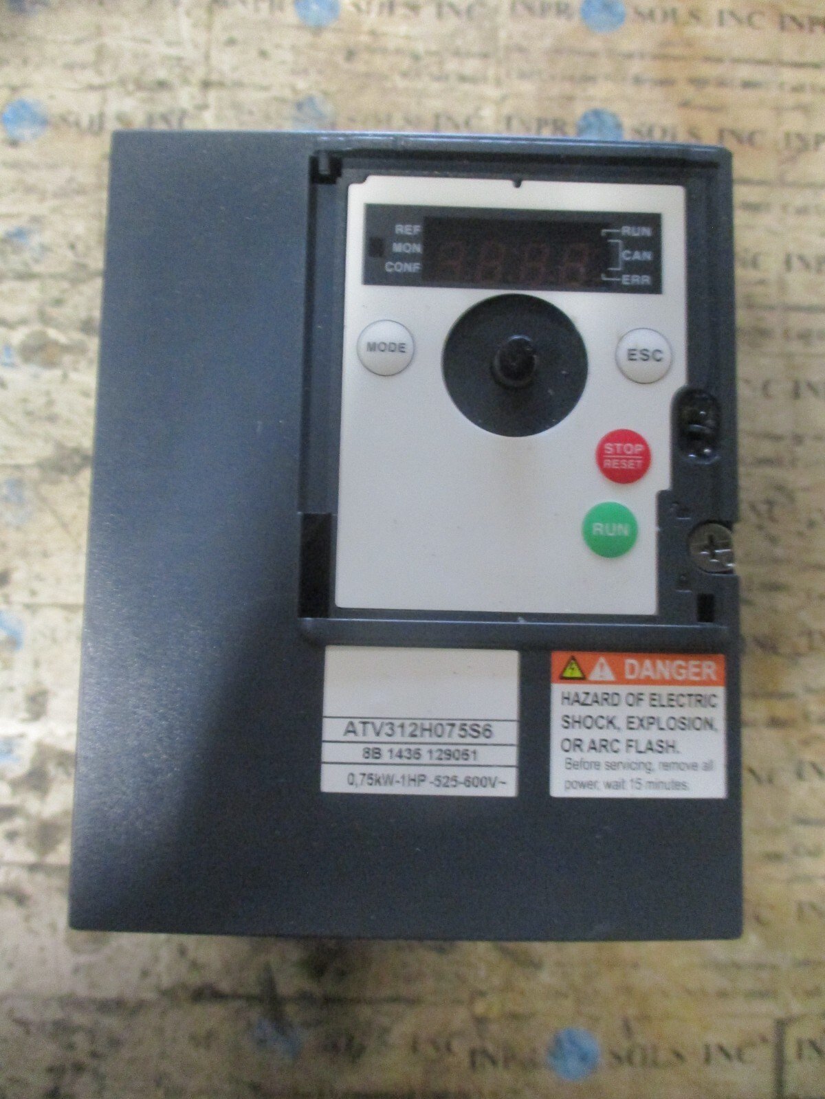 Schneider-ATV312H075S6-Altivar-AC-Drive-525-600VAC-075kW-1HP-17A-V52-Tested-166883285596 Schneider ATV312H075S6 Altivar AC Drive 525-600VAC 0.75kW 1HP 1.7A V5.2 *Tested* - Image 1
