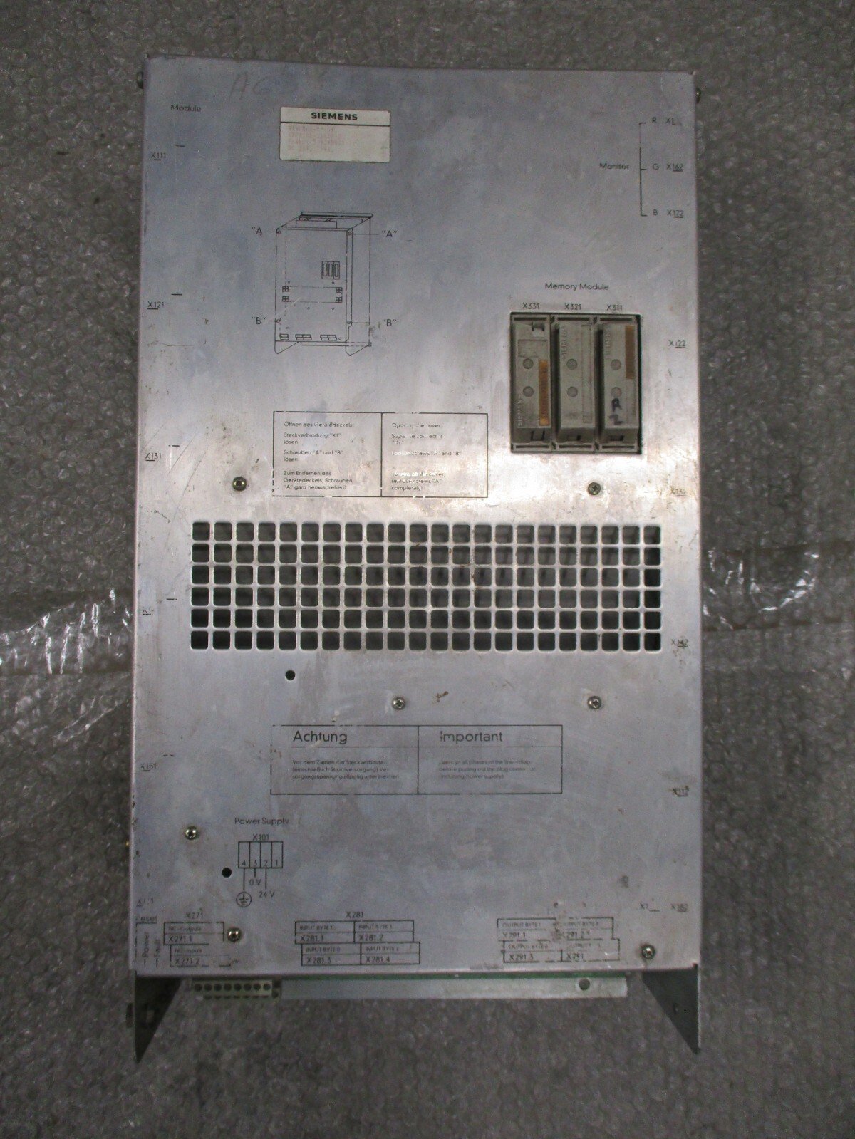 Siemens-6FC4100-1AA00-Z-Sinumerik-805-Controller-T326B051-51-24VDC-75VA-Parts-166031625326 Siemens 6FC4100-1AA00-Z Sinumerik 805 Controller T326B051-51 24VDC 75VA *Parts* - Image 1