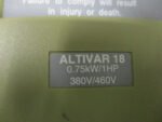 SquareD Telemecanique ATV18U18N4 Altivar18 AC Drive 380/460VAC 1HP/.75kW *Tested - Image 4