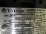 Techtop MTP-63B6D Industrial 3P Motor 0.18HP/0.12kW 1050RPM 230/460VAC*NEW* - Image 8